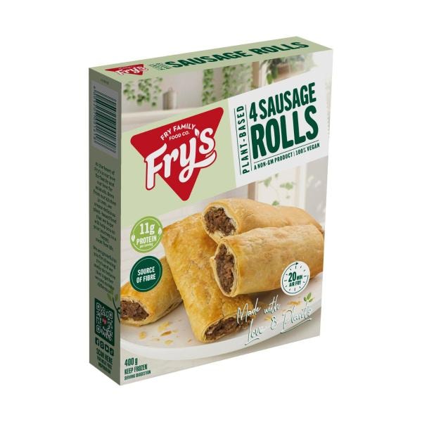 Fry's Frozen Meat Free Sausage Rolls 4 Pieces | 400g
