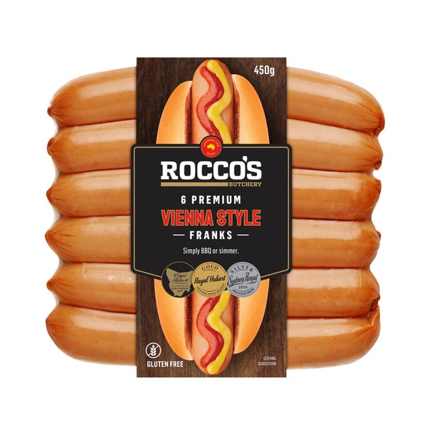 Rocco's Vienna Style Frankfurters | 450g