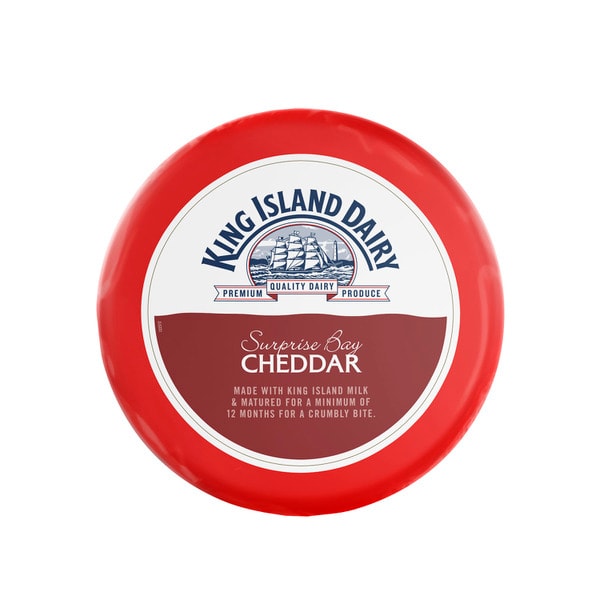 King Island Dairy Surprise Bay Cheddar Cheese Block | approx.200g