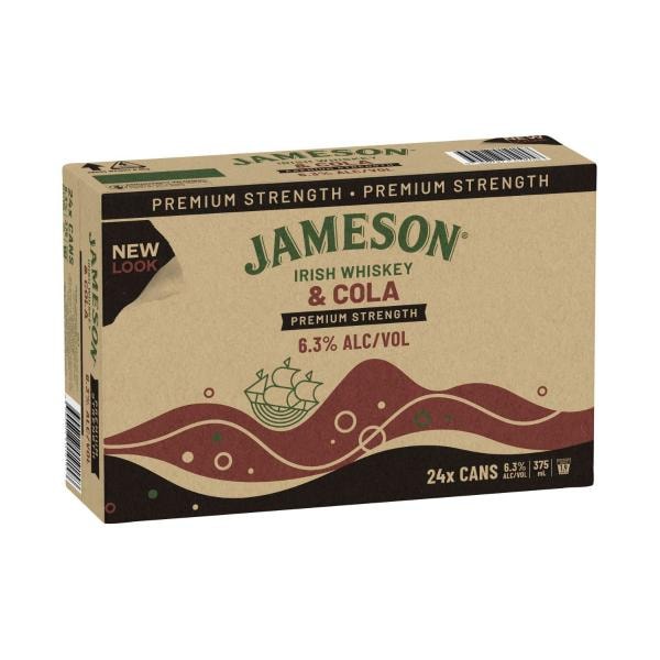 Jameson Raw and Cola Can 375mL | 24 Pack