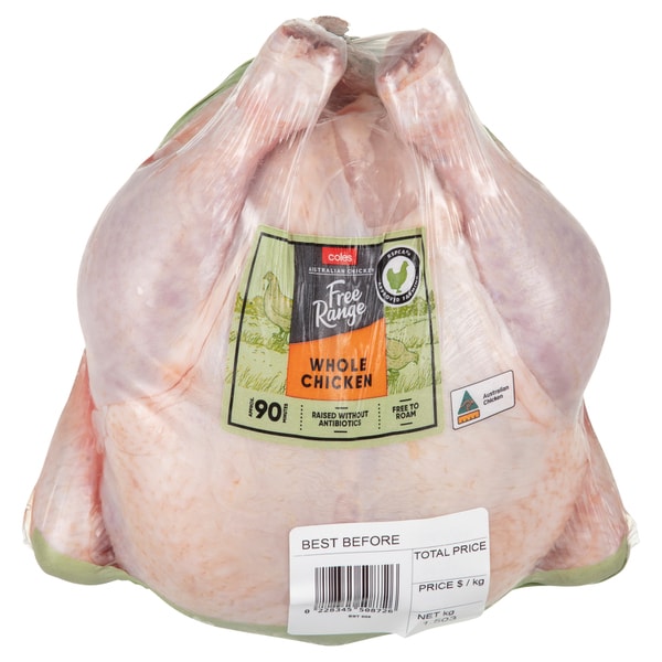 Coles RSPCA Approved Free Range Chicken Whole | approx. 1.6kg