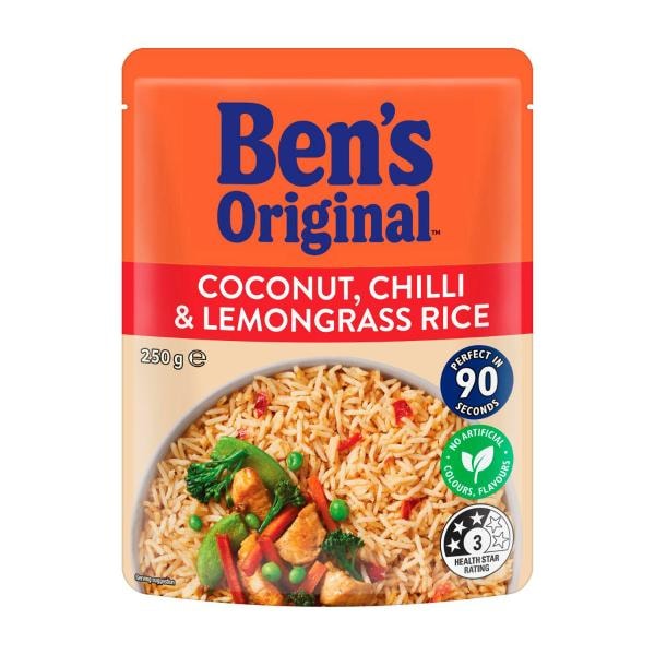 Ben's Original Coconut Chilli & Lemongrass Rice Pouch | 250g