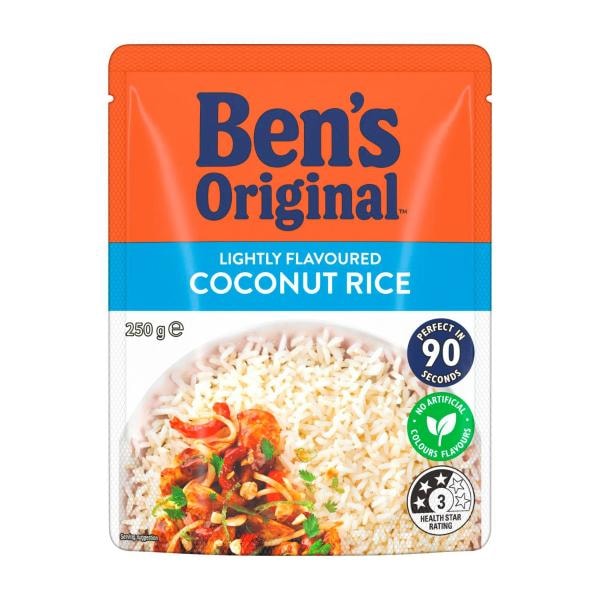 Ben's Original Light Flavour Coconut Basmati Rice Pouch | 250g