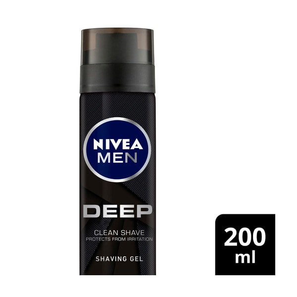 Nivea Men Deep Shaving Gel + Black Carbon | 200mL
