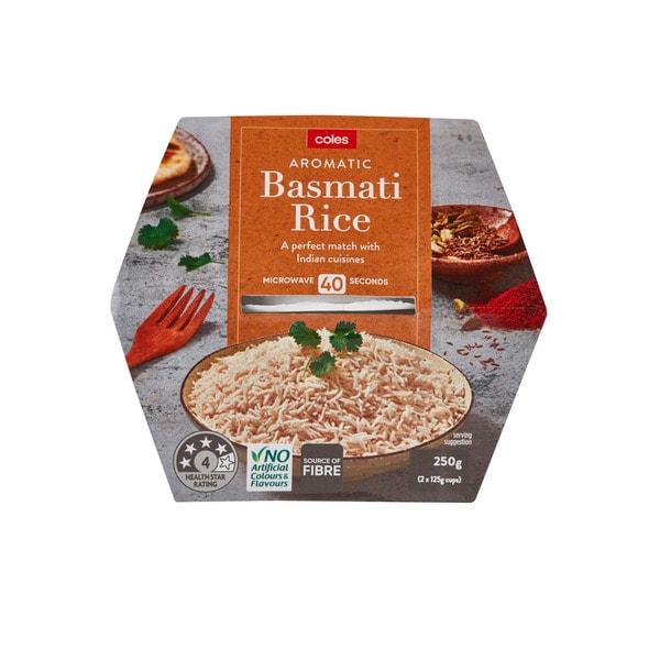 Coles Microwave Basmati Rice Cup | 250g