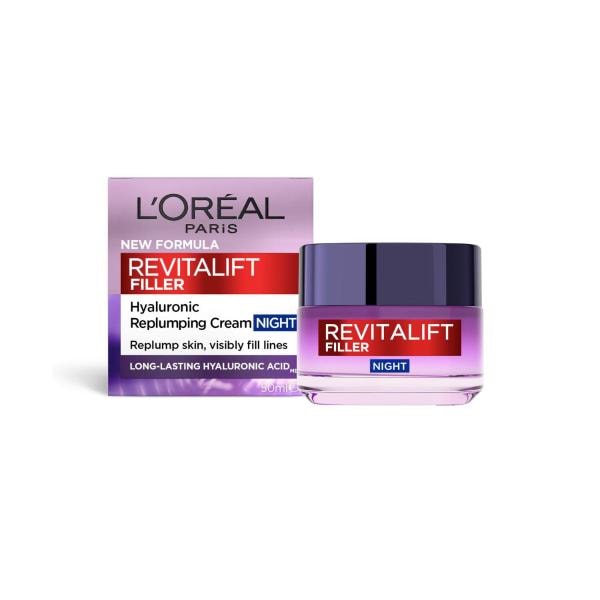 L'Oreal Revitalift Filler Replumping Night Moisturiser | 50mL