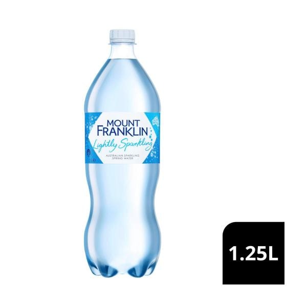 Mount Franklin Lightly Sparkling Water Natural | 1.25L