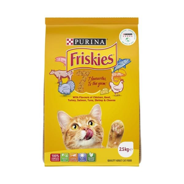 Friskies Dry Adult Seven Cat Food | 2.5kg