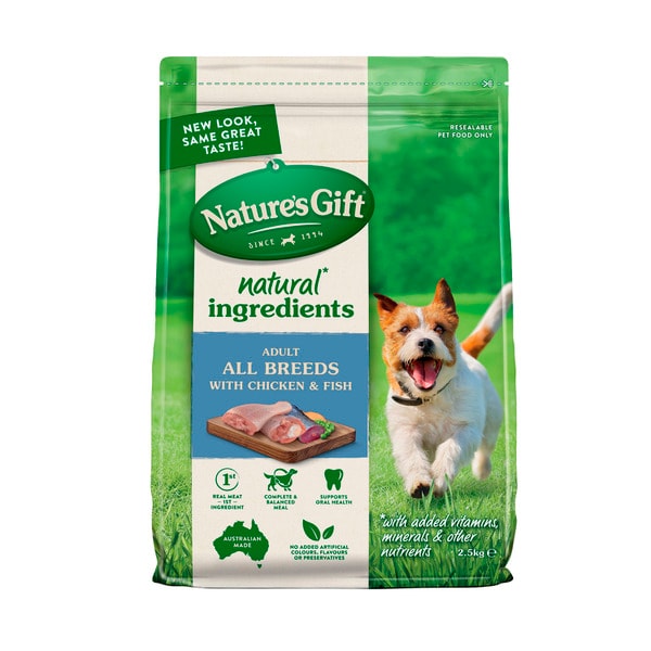 Nature's Gift Adult All Breeds Dry Dog Food With Chicken & Fish | 2.5kg