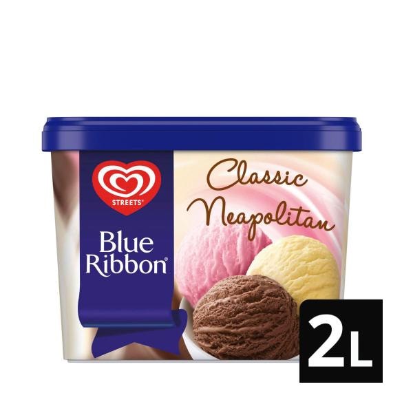 Streets Blue Ribbon Neapolitan Ice Cream Tub | 2L