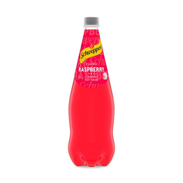 Schweppes Traditional Raspberry Soft Drink Bottle | 1.1L
