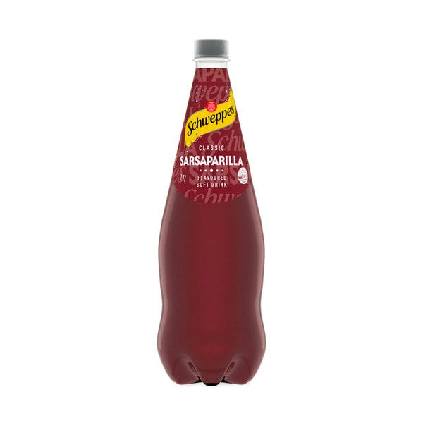 Schweppes Traditional Sarsaparilla Soft Drink Bottle Root Beer | 1.1L