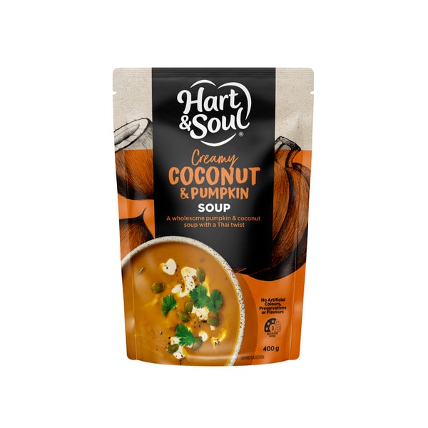 Hart & Soul Coconut Pumpkin Soup Pouch | 400g