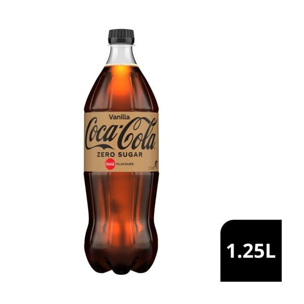 Coca-Cola Zero Sugar Vanilla Soft Drink Bottle | 1.25L