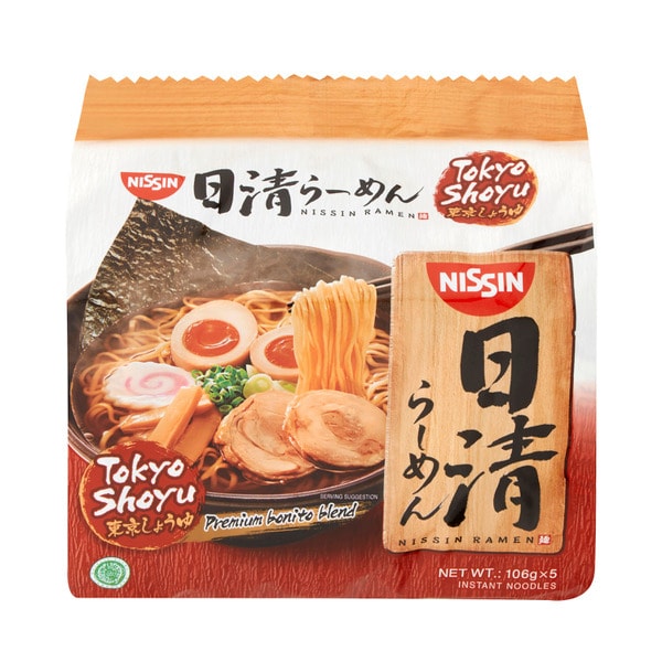 Nissin Ramen Tokyo Shoyu Noodles 5 Pack | 530g