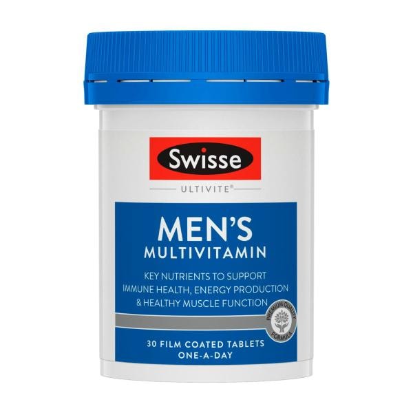 Swisse Ultivite Men's Multivitamin With Key Nutrients | 30 Pack