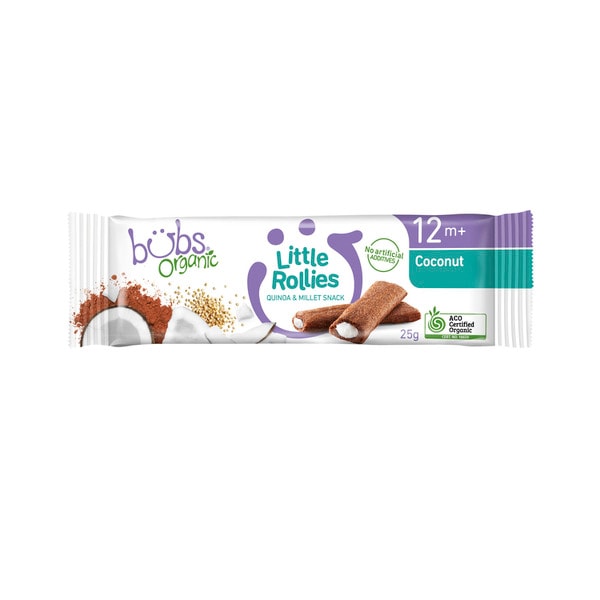 Bubs Organic Little Rollies Coconut | 25g