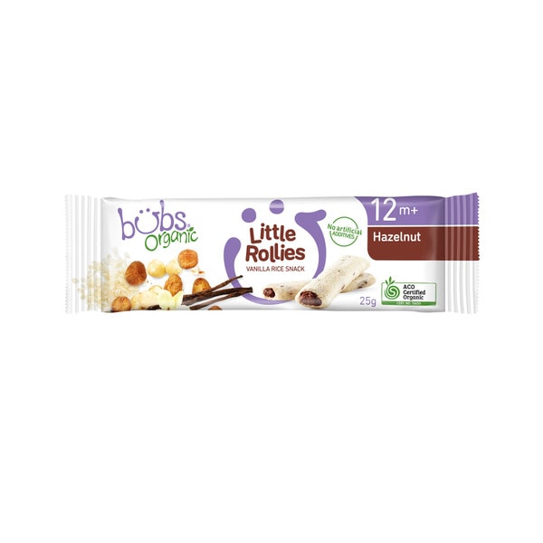 Bubs Organic Little Rollies Hazelnut | 25g