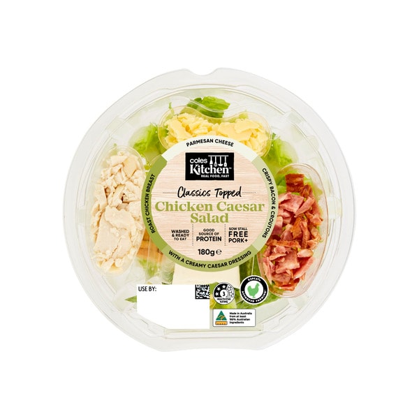Coles Kitchen Chicken Caesar Salad Bowl | 180g