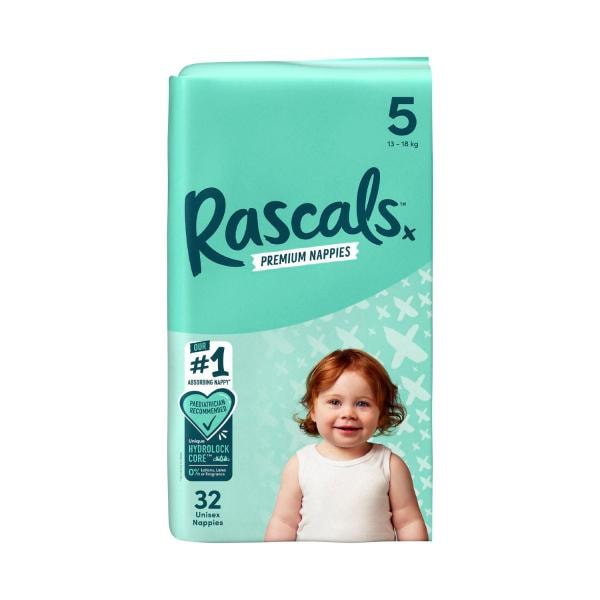 Rascal + Friends Nappies Size 5 Walker | 32 pack
