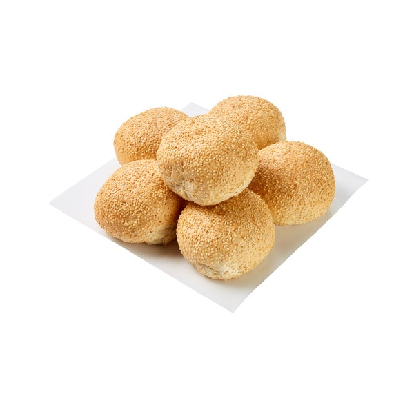 Coles Bakery White Crusty Jumbo Rolls | 6 pack