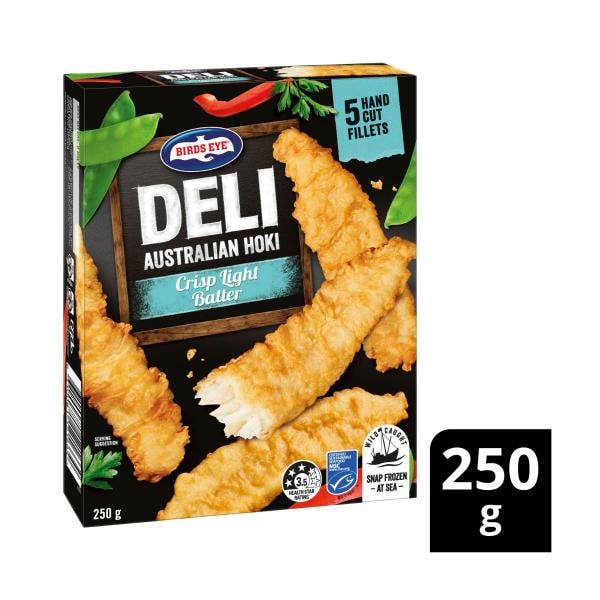 Birds Eye Deli Hoki Crisp Light Batter | 250g