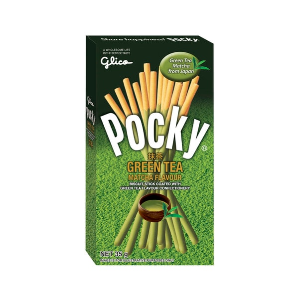 Glico Pocky Green Tea Matcha Biscuit Sticks | 35g