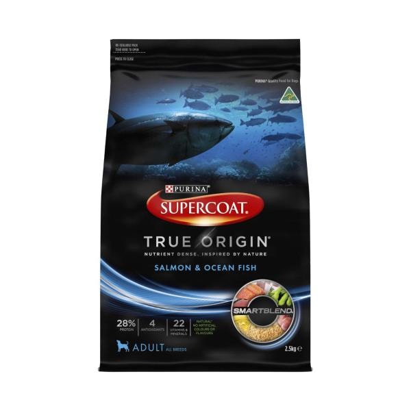 Supercoat True Origin Adult Dry Dog Food Salmon & Ocean Fish | 2.5 kg