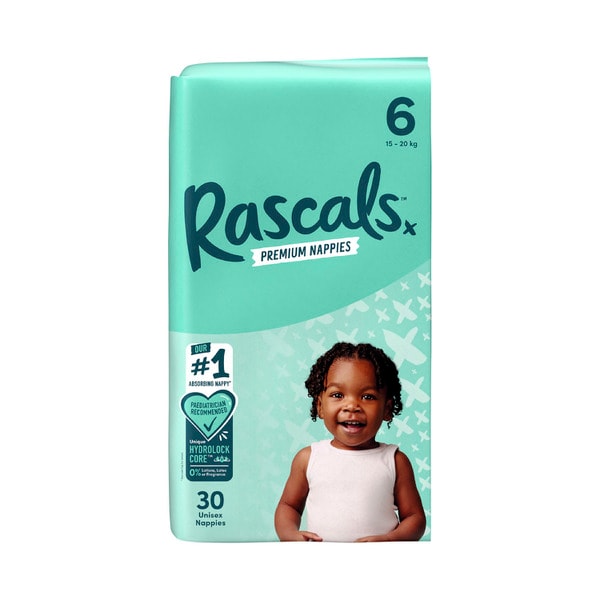 Rascal + Friends Nappies Size 6 Junior | 30 pack