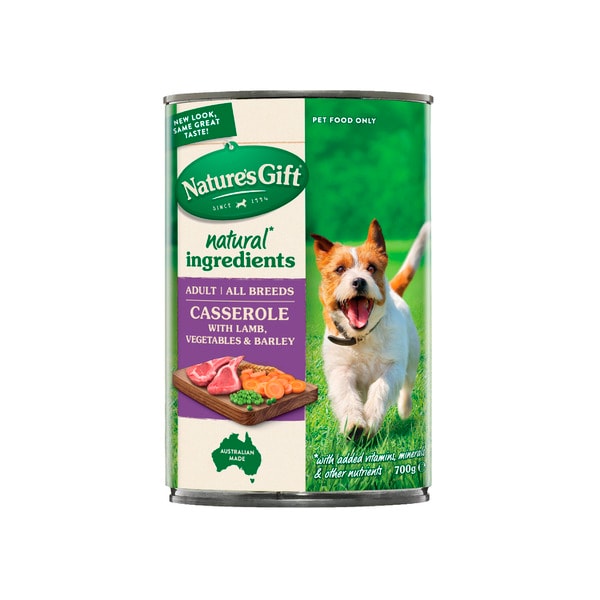 Nature's Gift "Adult All Breeds Wet Dog Food Casserole Gravy Lamb | 700g