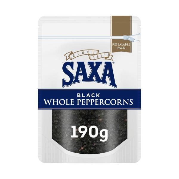 Saxa Pepper Black Whole Peppercorns Refill | 190g