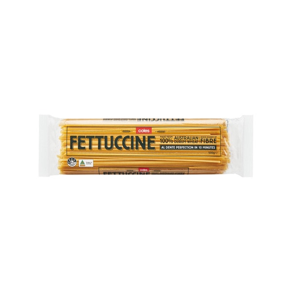 Coles Durum Wheat Pasta Fettuccine | 500g