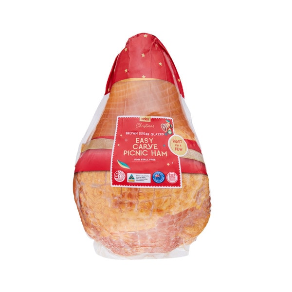Coles Brown Sugar Glazed Easy Carve Picnic Ham | approx. 2.75kg