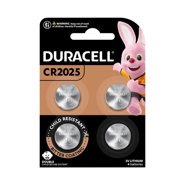 Duracell 3V 2025 Lithium Batteries | 4 pack