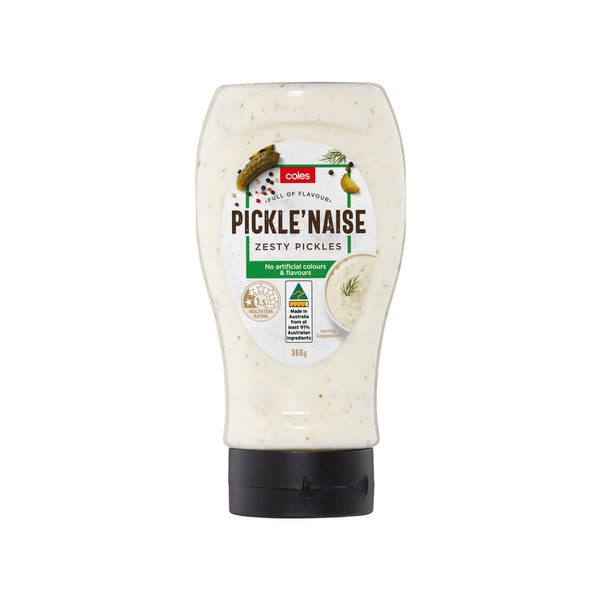 Coles Mayonnaise With Dill Pickle | 360g