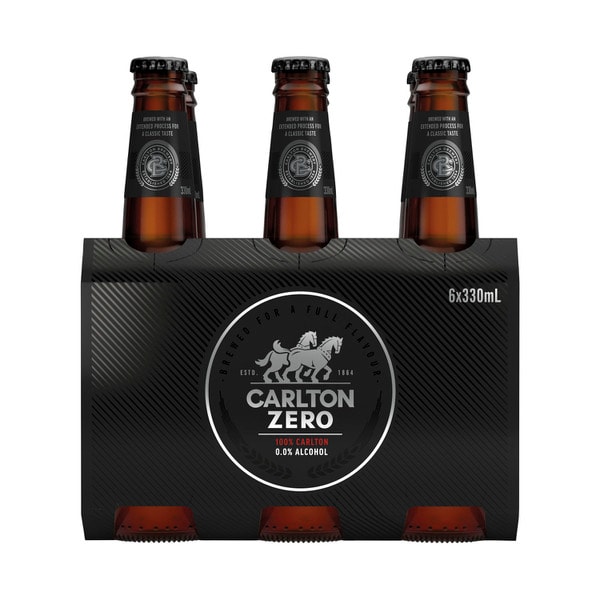 Carlton Zero Bottle 330mL | 6 Pack