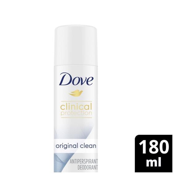 Dove Women Clinical Protection Aerosol Original Clean Antiperspirant | 180mL