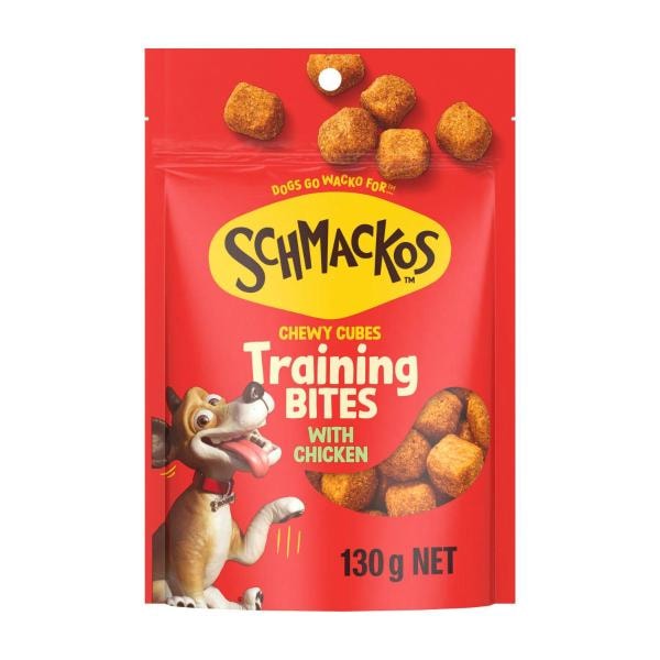 Schmackos Tasty Bites Dog Treats Chewy Cubes With Chicken | 130g