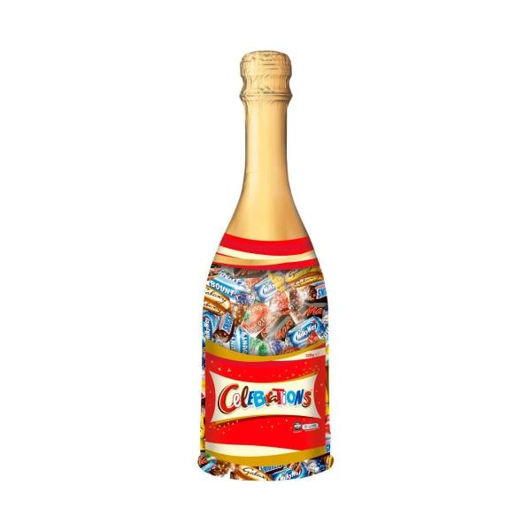 Celebrations Chocolate Champagne Christmas Gift Bottle | 320g