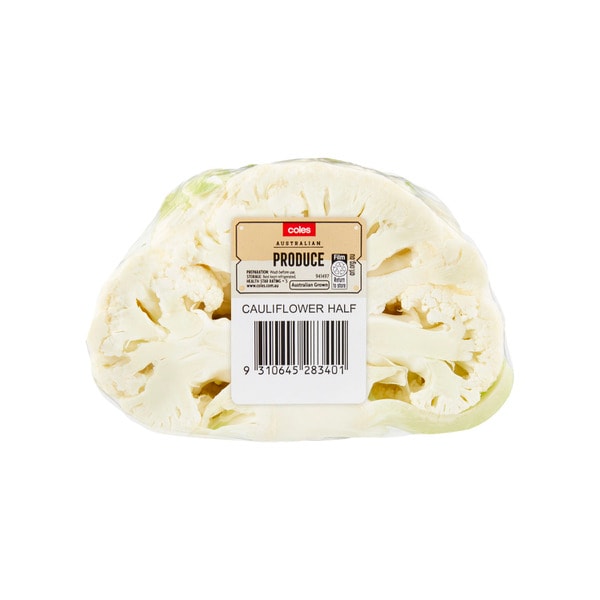 Coles Half Cauliflower Precut | 1 each