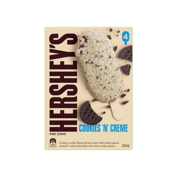 Hershey's Cookies & Creme Sticks 4Pack | 360mL