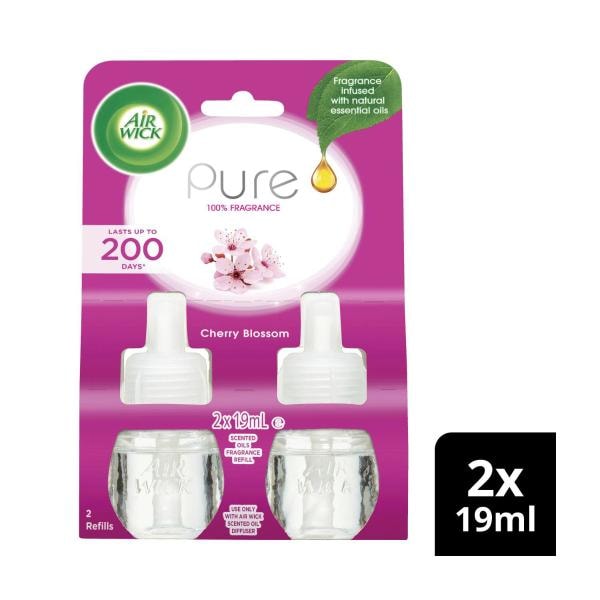 Air Wick Pure Cherry Blossom Plug in Diffuser Refill 2x19mL | 2 pack