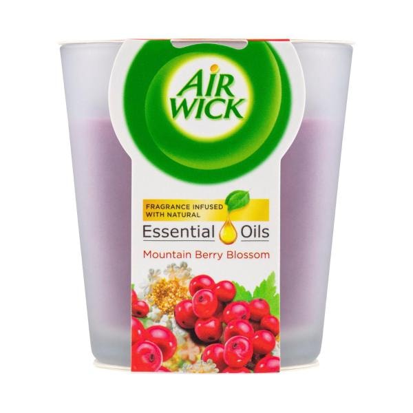 Air Wick Essential Oils Mountain Berry Blossom Candle | 1 pack