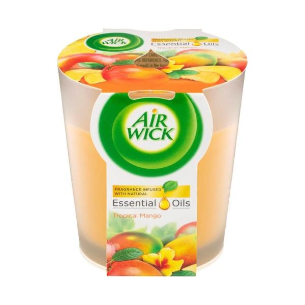 Air Wick Essential Oils Tropical Mango Candle | 1 pack