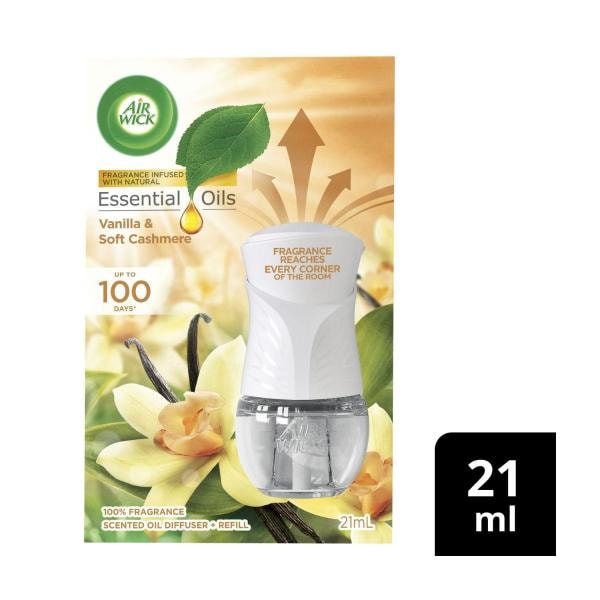 Air Wick Essential Oils Vanilla & Soft Cashmere Plug in Diffuser | 19mL