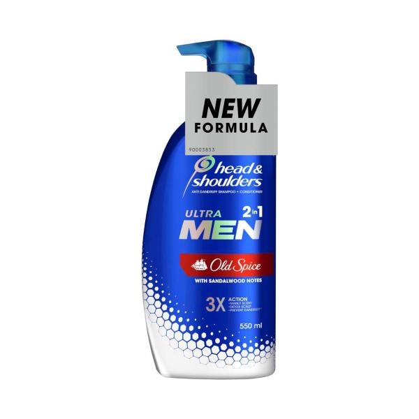 Head & Shoulders Ultra Men Old Spice Men'S 2 In 1 Anti Dandruff Shampoo & Conditioner | 550mL