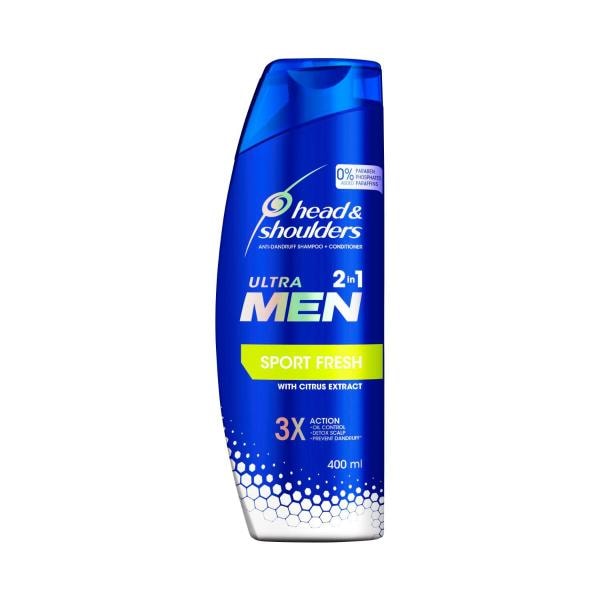 Head & Shoulders Ultra Men 2 In1 Sports Fresh Anti-Dandruff Shampoo + Conditioner | 400mL