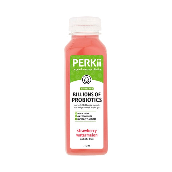 Perkii Strawberry Watermelon Probiotic Drink | 350mL
