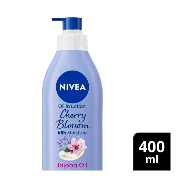 Nivea Body Oil Lotion Cherry Blossom Jojoba | 400mL