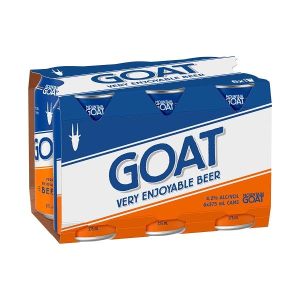 Mountain Goat Lager Can 375mL | 6 Pack